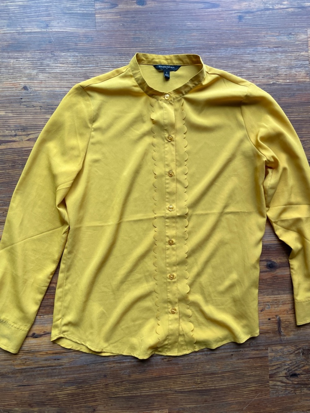 Banana Republic Mustard Yellow Blouse